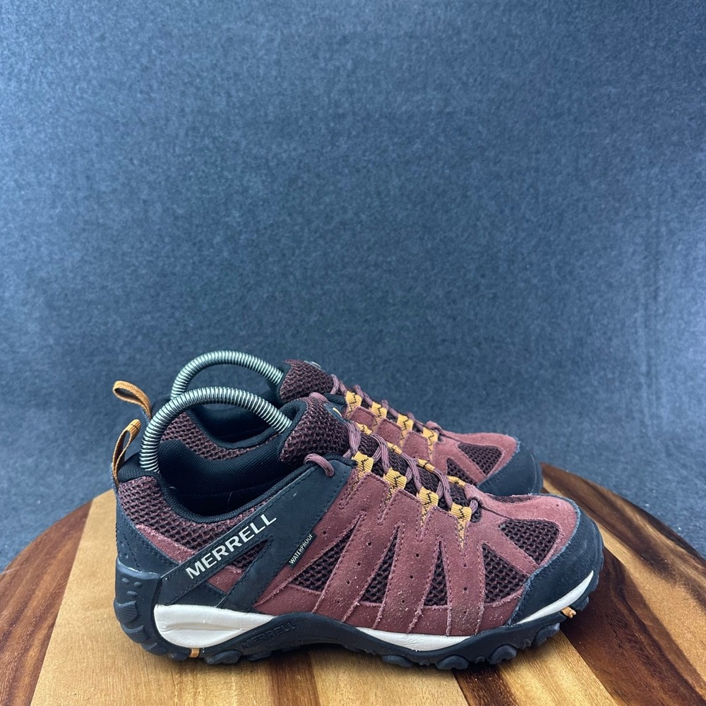 Merrell Accentor 2 Ventilator Hiking Shoes Womens 8.5 Red Yellow Waterproof